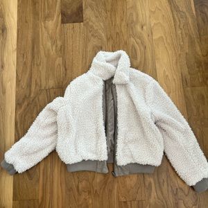 Reversible Sherpa/Suede Bomber